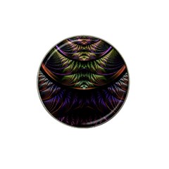 Fractal Colorful Pattern Fantasy Hat Clip Ball Marker by Pakrebo