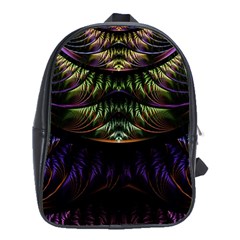 Fractal Colorful Pattern Fantasy School Bag (xl) by Pakrebo