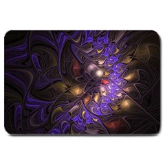 Fractal Purple Abstract Detail Large Doormat  by Pakrebo