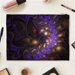 Fractal Purple Abstract Detail Cosmetic Bag (XL) Back