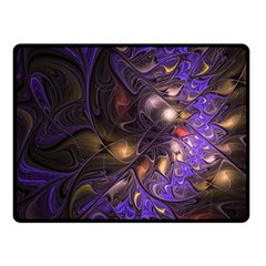 Fractal Purple Abstract Detail Fleece Blanket (small) by Pakrebo