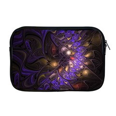 Fractal Purple Abstract Detail Apple Macbook Pro 17  Zipper Case by Pakrebo