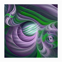 Purple Green Fractal Texture Medium Glasses Cloth by Pakrebo