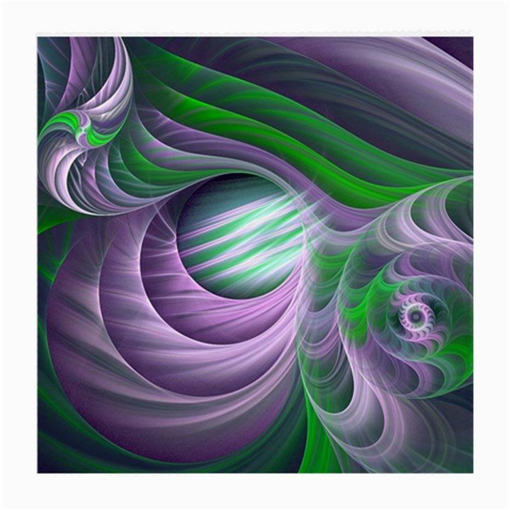 Purple Green Fractal Texture Medium Glasses Cloth (2 Sides)