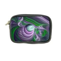 Purple Green Fractal Texture Coin Purse by Pakrebo