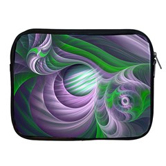 Purple Green Fractal Texture Apple Ipad 2/3/4 Zipper Cases by Pakrebo