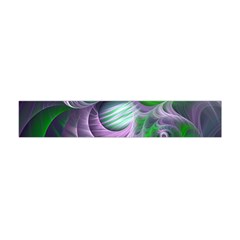 Purple Green Fractal Texture Flano Scarf (mini) by Pakrebo