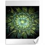 Fractal Green Gold Glowing Canvas 12  x 16  11.86 x15.41  Canvas - 1