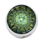 Fractal Green Gold Glowing 4-Port USB Hub (Two Sides) Back