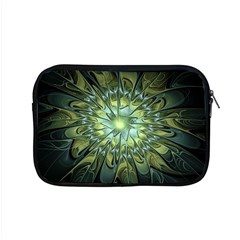 Fractal Green Gold Glowing Apple MacBook Pro 15  Zipper Case