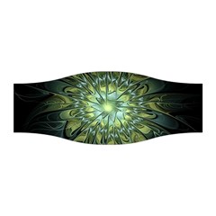 Fractal Green Gold Glowing Stretchable Headband