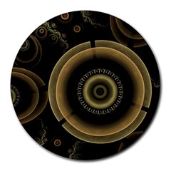 Fractal Fractal Art Fantasy Round Mousepads by Pakrebo