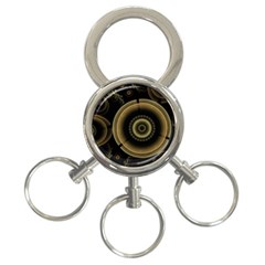 Fractal Fractal Art Fantasy 3-ring Key Chain