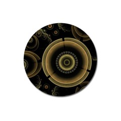 Fractal Fractal Art Fantasy Magnet 3  (round) by Pakrebo