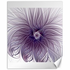 Purple Lavender Wisps White Canvas 16  X 20  by Pakrebo