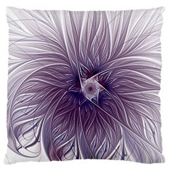 Purple Lavender Wisps White Large Flano Cushion Case (two Sides) by Pakrebo