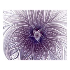 Purple Lavender Wisps White Double Sided Flano Blanket (large)  by Pakrebo