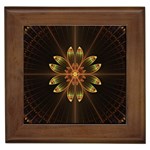 Fractal Floral Mandala Abstract Framed Tiles Front