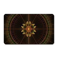 Fractal Floral Mandala Abstract Magnet (rectangular) by Pakrebo