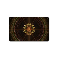 Fractal Floral Mandala Abstract Magnet (name Card) by Pakrebo