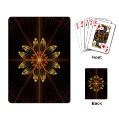 Fractal Floral Mandala Abstract Playing Cards Single Design (rectangle) by Pakrebo