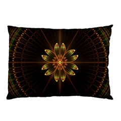 Fractal Floral Mandala Abstract Pillow Case by Pakrebo