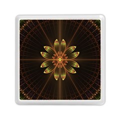 Fractal Floral Mandala Abstract Memory Card Reader (square) by Pakrebo