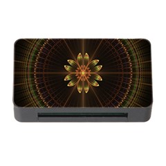 Fractal Floral Mandala Abstract Memory Card Reader With Cf by Pakrebo