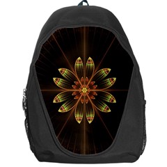 Fractal Floral Mandala Abstract Backpack Bag by Pakrebo