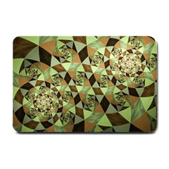 Fractal Mosaic Abstract Fractal Art Small Doormat  by Pakrebo