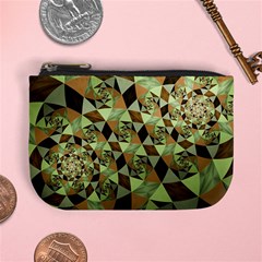 Fractal Mosaic Abstract Fractal Art Mini Coin Purse by Pakrebo