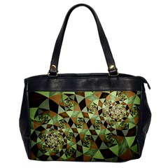 Fractal Mosaic Abstract Fractal Art Oversize Office Handbag by Pakrebo