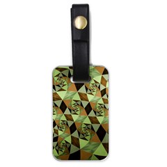 Fractal Mosaic Abstract Fractal Art Luggage Tag (one Side) by Pakrebo