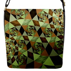 Fractal Mosaic Abstract Fractal Art Flap Closure Messenger Bag (s) by Pakrebo