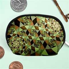 Fractal Mosaic Abstract Fractal Art Accessory Pouch (medium) by Pakrebo