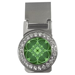 Fractal Green St Patrick S Day Money Clips (cz)  by Pakrebo