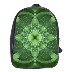 Fractal Green St Patrick S Day School Bag (large) by Pakrebo