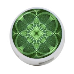 Fractal Green St Patrick S Day 4-port Usb Hub (one Side) by Pakrebo