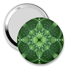 Fractal Green St Patrick S Day 3  Handbag Mirrors by Pakrebo