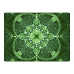 Fractal Green St Patrick S Day Double Sided Flano Blanket (mini)  by Pakrebo