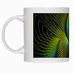 Fractal Abstract Design Fractal Art White Mugs by Pakrebo