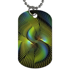 Fractal Abstract Design Fractal Art Dog Tag (two Sides) by Pakrebo