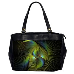 Fractal Abstract Design Fractal Art Oversize Office Handbag (2 Sides) by Pakrebo