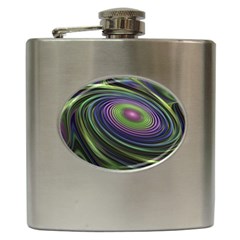 Fractal Pastel Fantasy Colorful Hip Flask (6 Oz)