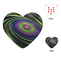 Fractal Pastel Fantasy Colorful Playing Cards Single Design (heart) by Pakrebo