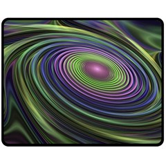 Fractal Pastel Fantasy Colorful Fleece Blanket (medium)  by Pakrebo