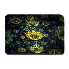 Fractal Undersea Flowers Abstract Plate Mats by Pakrebo