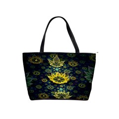 Fractal Undersea Flowers Abstract Classic Shoulder Handbag by Pakrebo