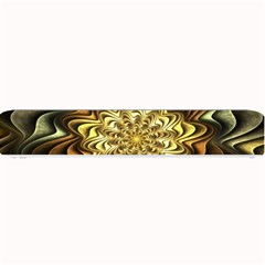 Fractal Flower Petals Gold Small Bar Mats by Pakrebo