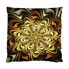 Fractal Flower Petals Gold Standard Cushion Case (two Sides) by Pakrebo